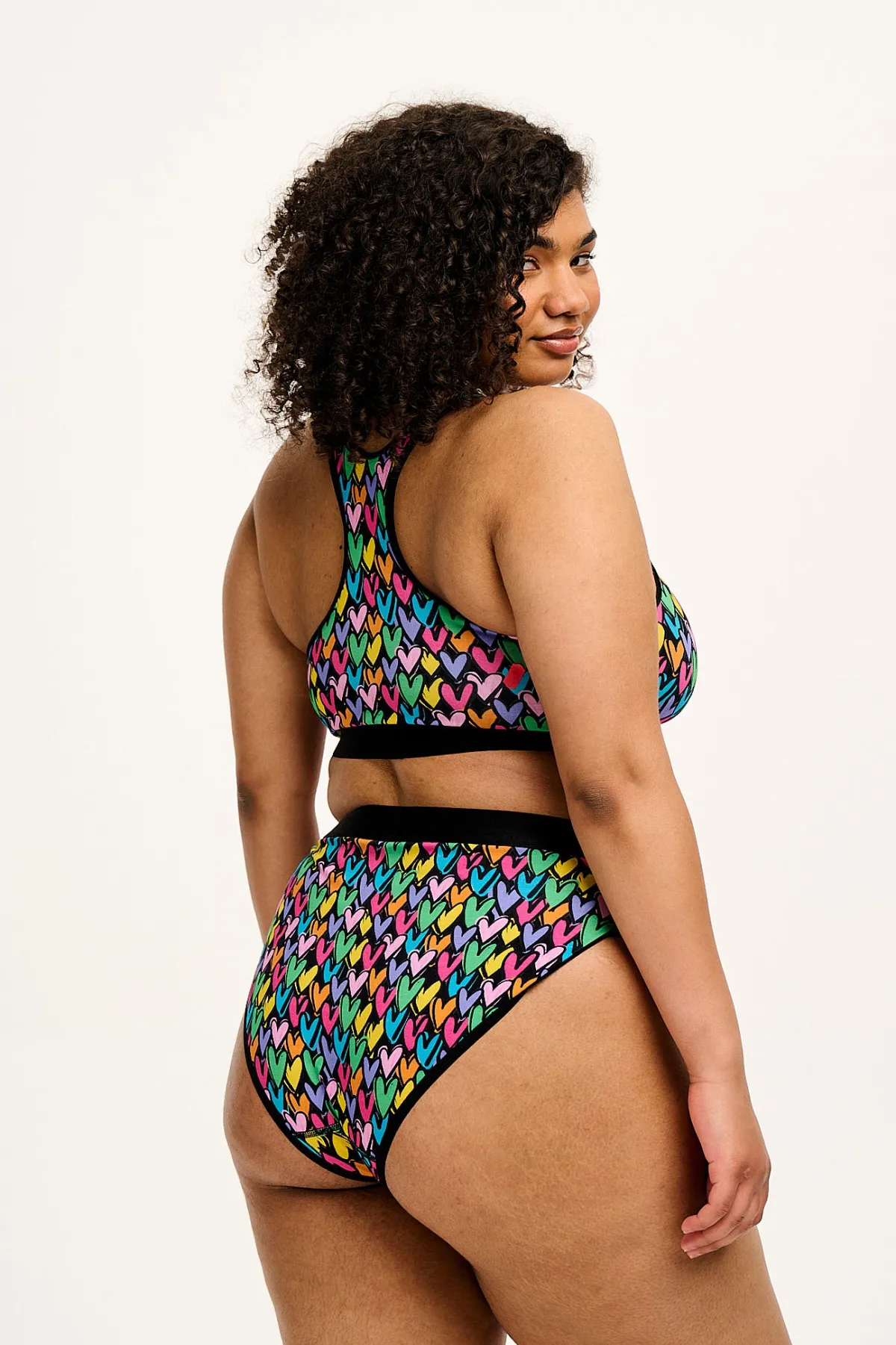 Lucy & Yak Cora - Cotton & Bamboo Bikini Pant in Summer Lovin' Print