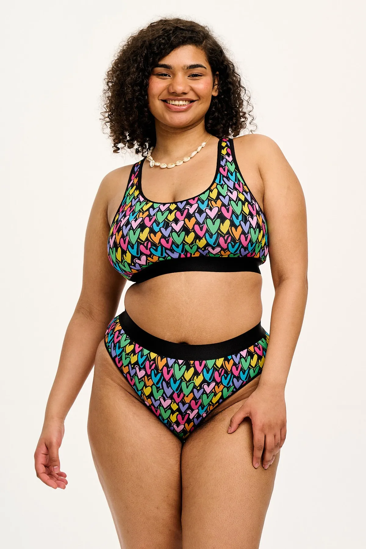 Lucy & Yak Cora - Cotton & Bamboo Bikini Pant in Summer Lovin' Print