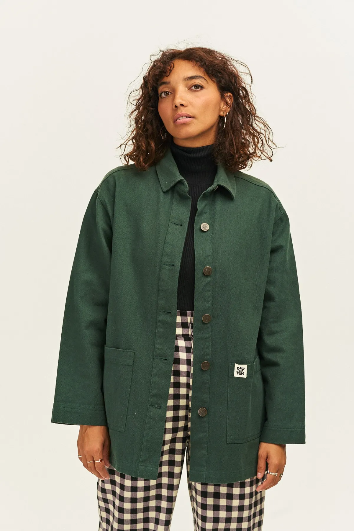 Lucy & Yak Olly - Twill Jacket in Posy Green